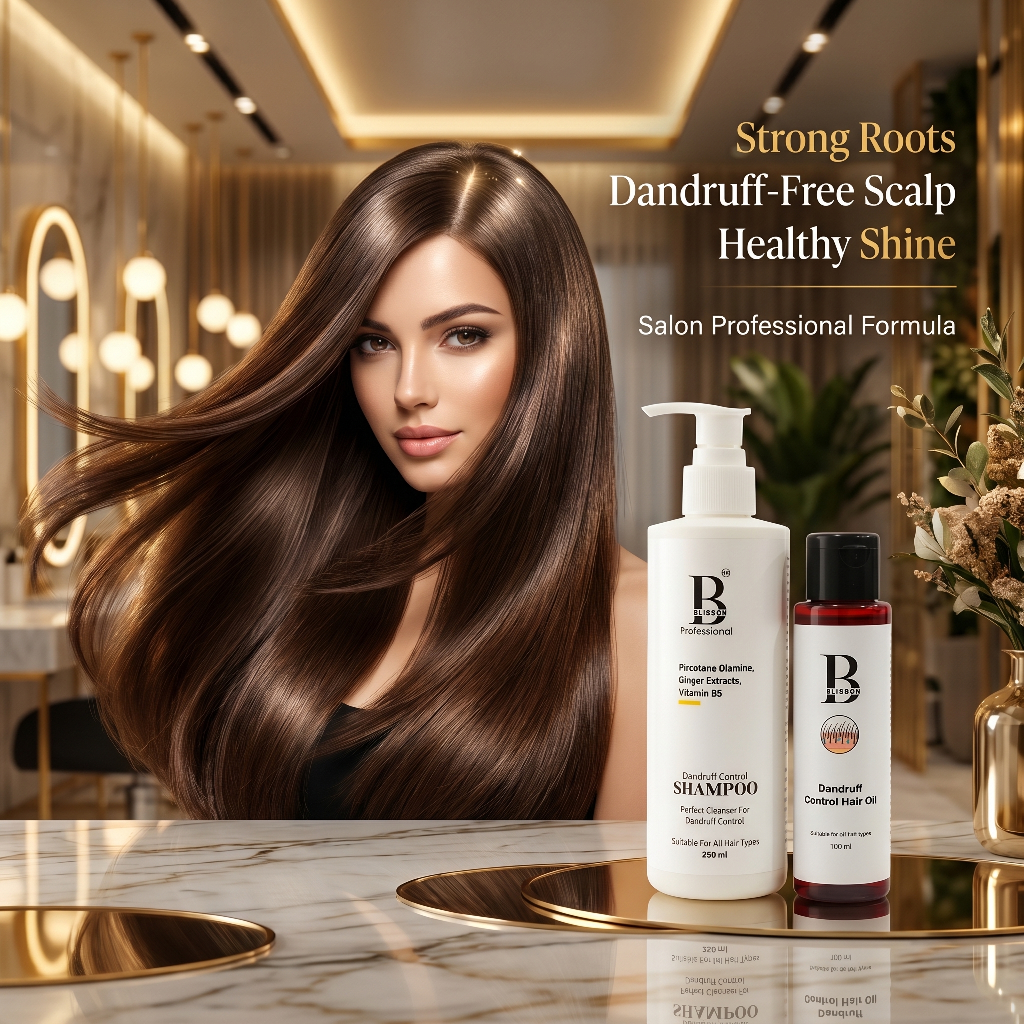 Blisson Professional Dandruff Control Combo (Dandruff Control Shampoo 250ml + Dandruff Control Hair Oil 100ml)