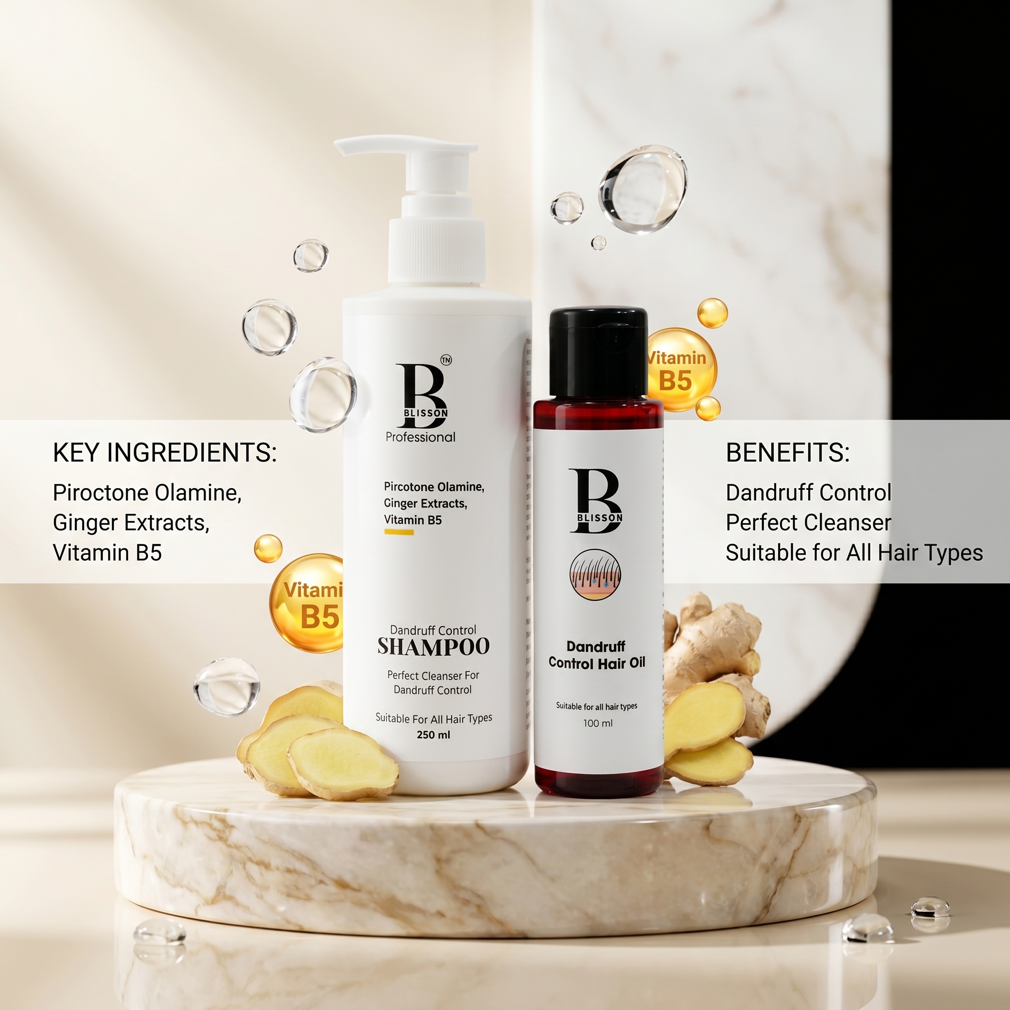 Blisson Professional Dandruff Control Combo (Dandruff Control Shampoo 250ml + Dandruff Control Hair Oil 100ml) thumbnail 5