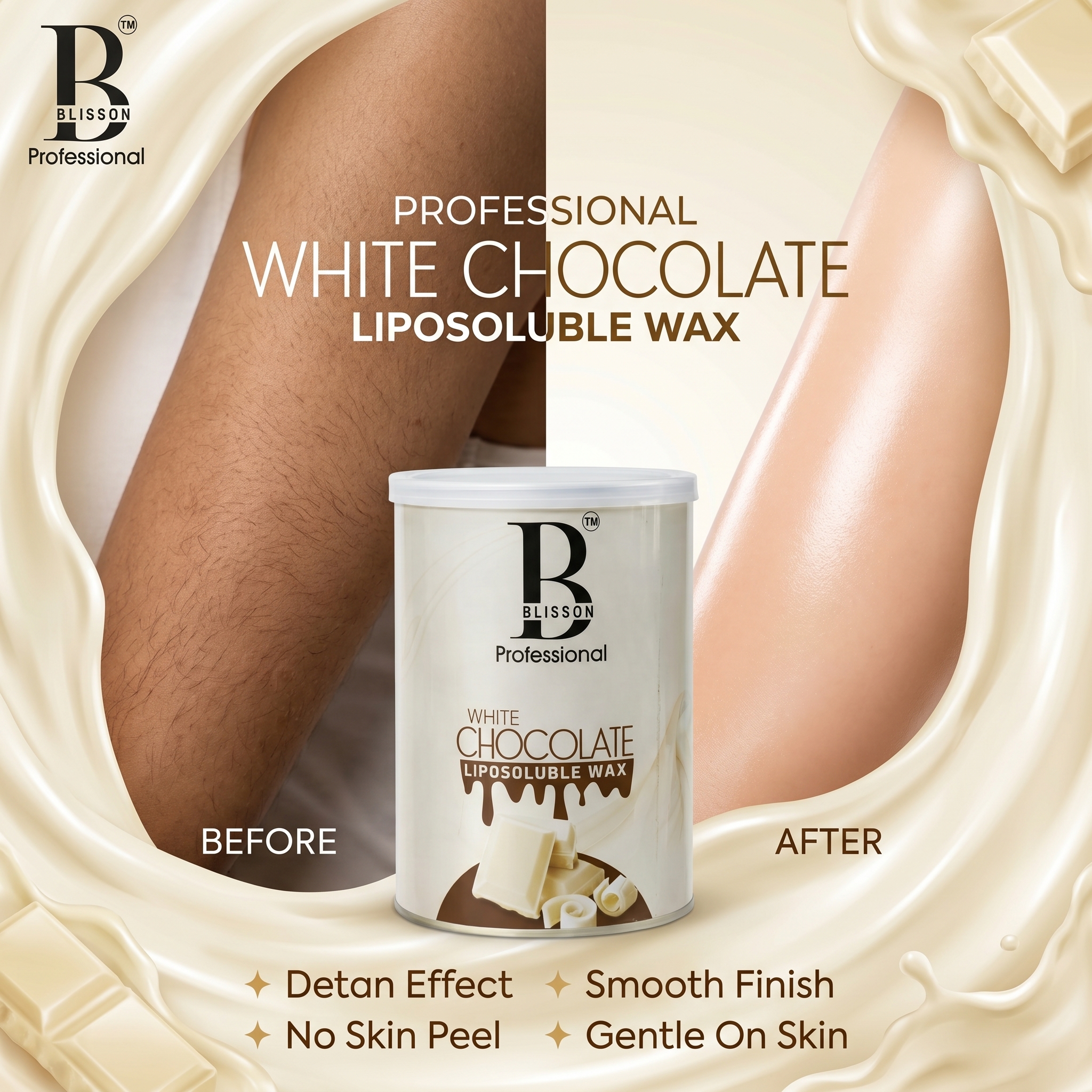 Blisson Professional White Chocolate Liposoluble Wax thumbnail 5