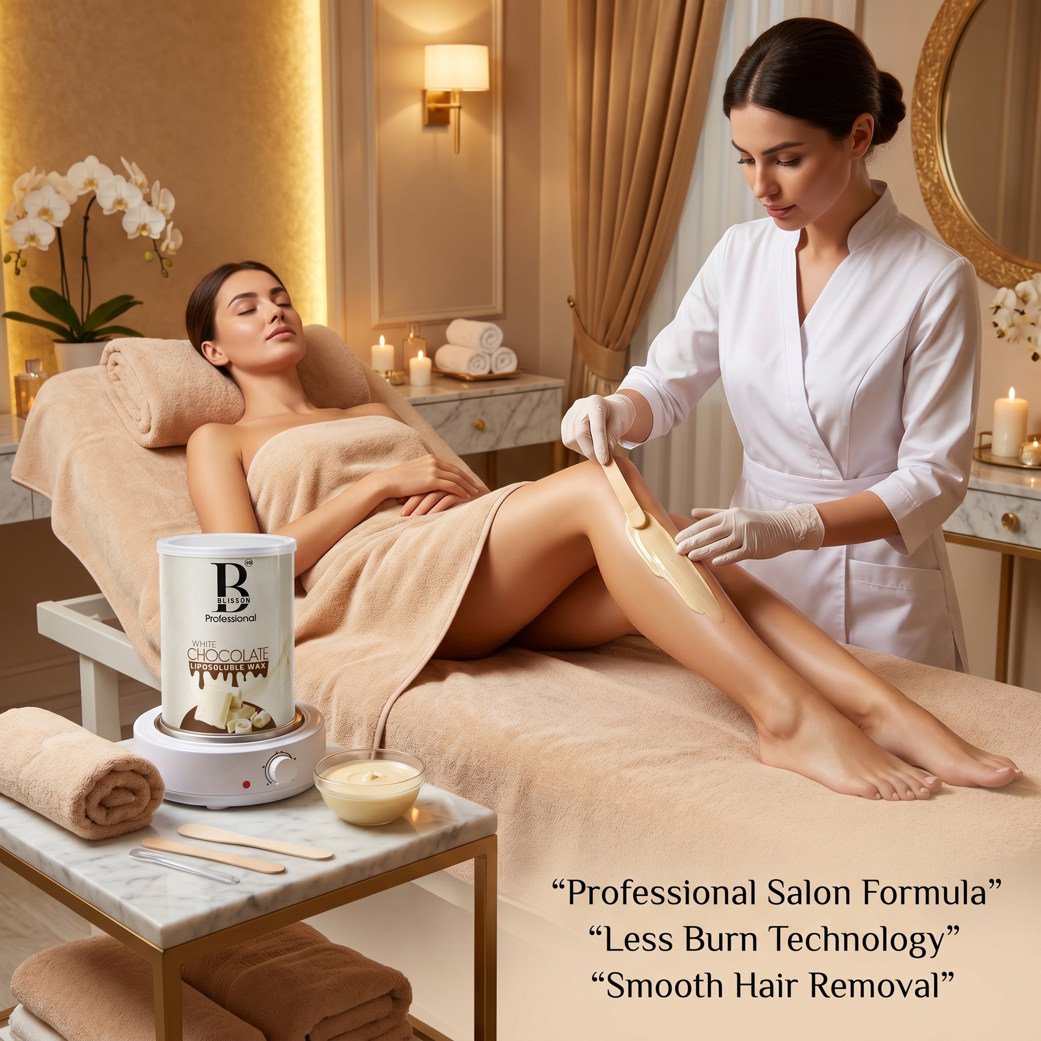 Blisson Professional White Chocolate Liposoluble Wax thumbnail 3